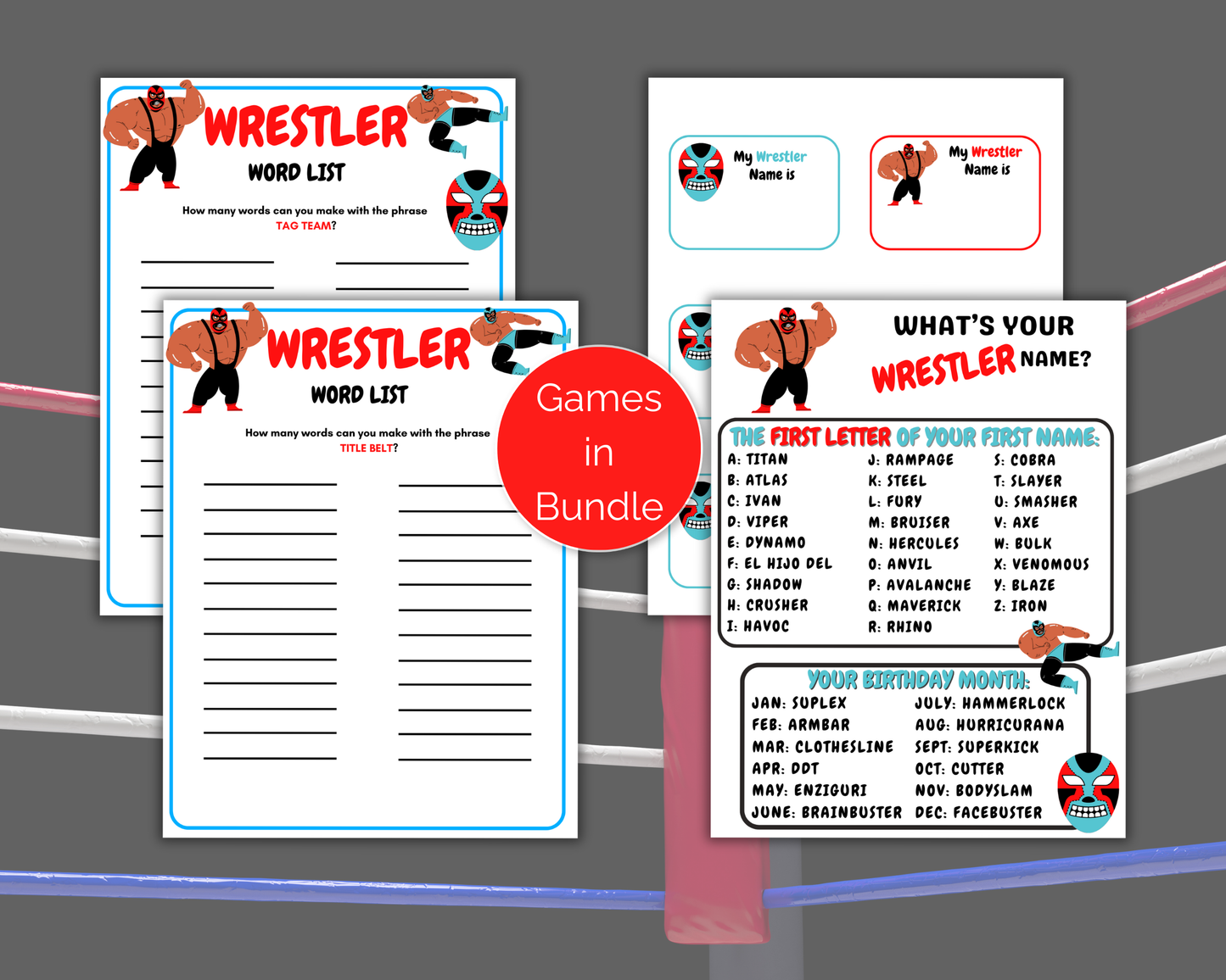 Wrestling Party Games