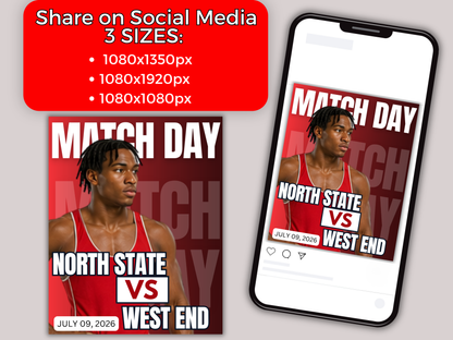 Wrestling Social Media Templates Bundle