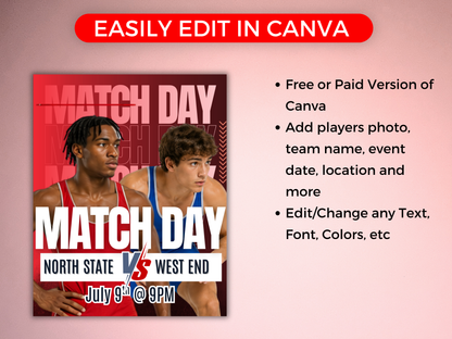 Wrestling Social Media Templates Bundle