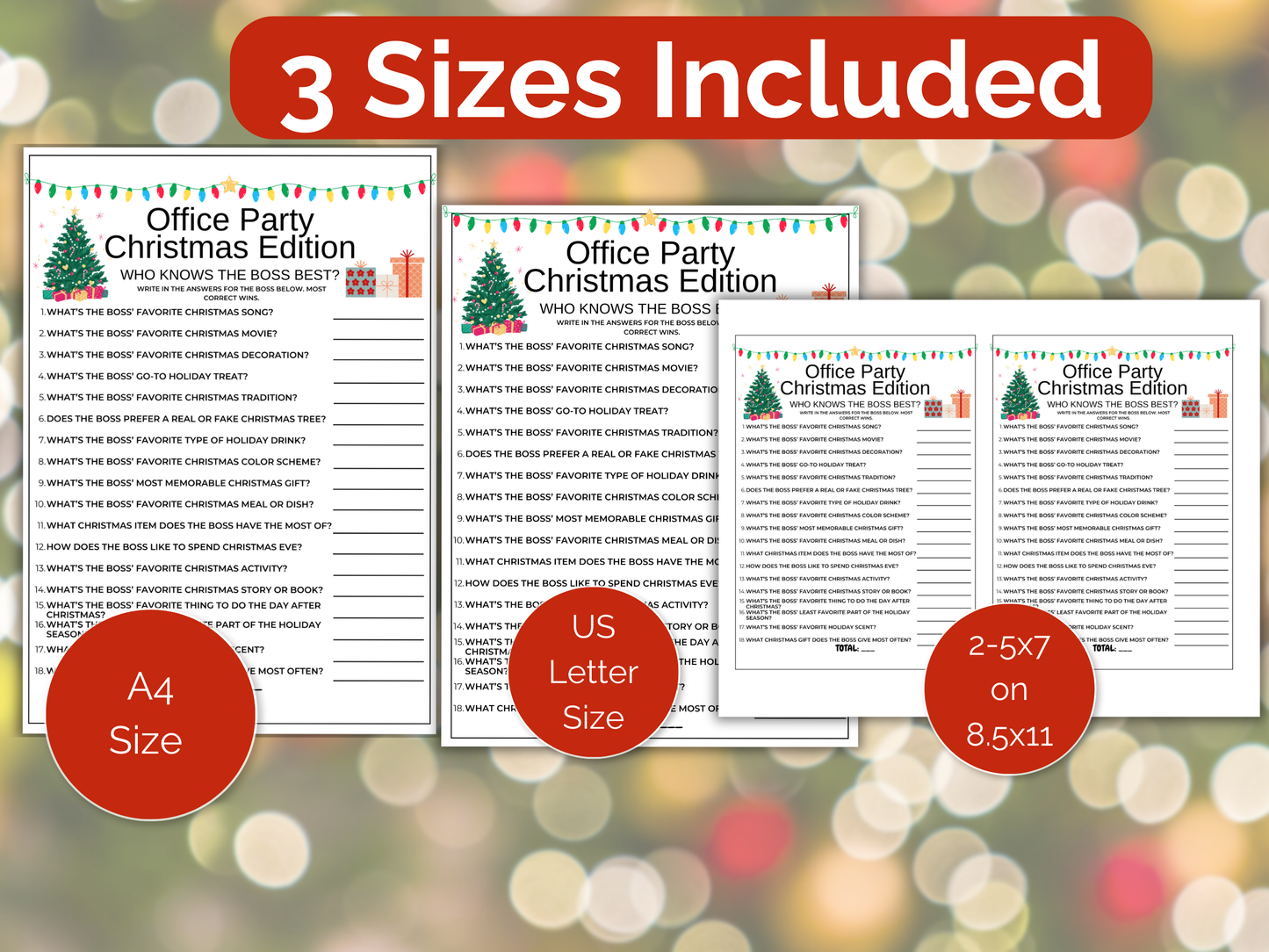 Christmas Who Knows The Boss Best Game